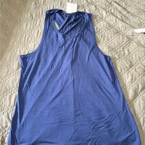 Women's Blue Sleeveless Top